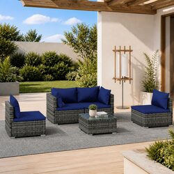 5-Piece Garden Lounge Set for Everyday Use