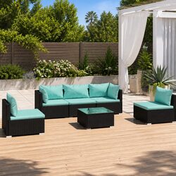 Practical 6 Piece Outdoor Lounge Set for Any Setting