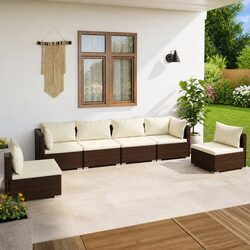 Practical 6-Piece Lounge Set for Outdoor Living