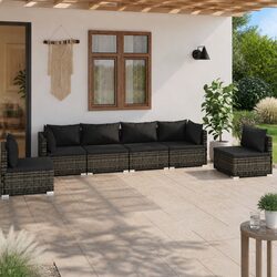 Practical 6-Piece Lounge Set for Outdoor Spaces