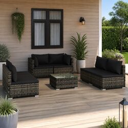 Practical 7 Piece Outdoor Lounge Set for Versatile Use