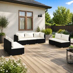 Practical 7-Piece Garden Lounge Set for Your Outdoor Living
