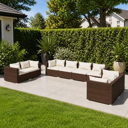 Ideal 8-Piece Lounge Set for Your Outdoor Living Area