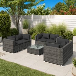 Practical 7 Piece Outdoor Furniture Set for Relaxation