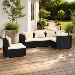 5 Piece Outdoor Garden Lounge Set Perfect for Patio Use