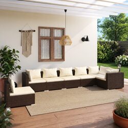 Versatile 7 Piece Garden Lounge Set for Any Outdoor Space