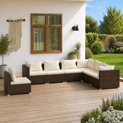 7-Piece Outdoor Lounge Set for Versatile Home Use