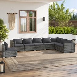 Versatile 8 Piece Garden Lounge Set for Any Patio