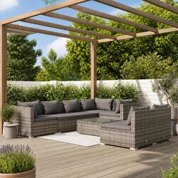 Versatile 8 Piece Lounge Set Perfect for Outdoor Spaces
