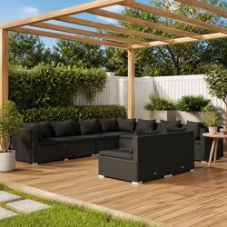 Versatile 9 Piece Lounge Set for Outdoor Gatherings
