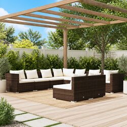 Practical 9-Piece Lounge Set for Your Outdoor Living Needs