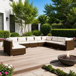Versatile 10-Piece Lounge Set for Your Outdoor Area