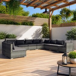 Practical 10-Piece Garden Lounge Set for Any Space