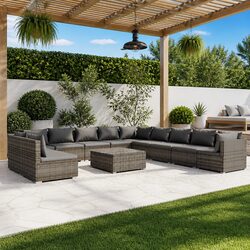 Perfect Addition to Your Outdoor Area: 12-Piece Lounge Set
