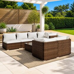 Perfectly Designed 8-Piece Lounge Set for Your Outdoor Area