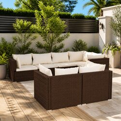 Practical 7 Piece Garden Lounge Set for Any Outdoor Use
