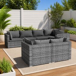 7 Piece Modular Lounge Set: Perfect for Your Patio
