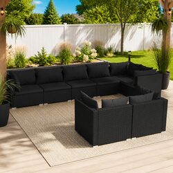 Versatile 8 Piece Garden Lounge Set for Every Outdoor Setting