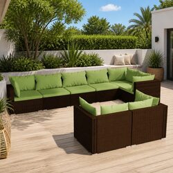 Practical 8-Piece Lounge Set for Your Outdoor Space