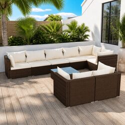Versatile 9-Piece Modular Sofa for Outdoor Living