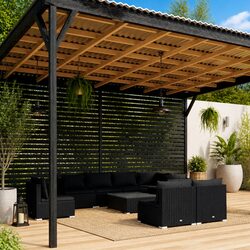 Practical 9 Piece Lounge Set for Your Patio