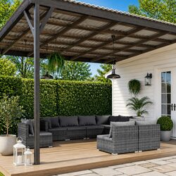 Versatile 9 Piece Lounge Set for Your Patio or Garden