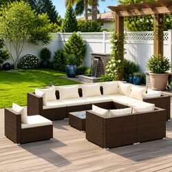 Practical 10 Piece Outdoor Lounge Set for Any Space