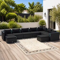 9 Piece Outdoor Lounge Set: Practical Seating for Your Garden