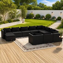 Versatile 11-Piece Lounge Set for Your Garden Needs