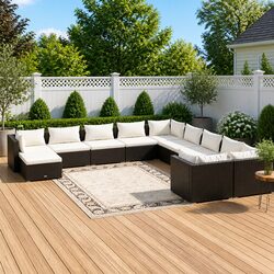 Ideal 11-Piece Patio Lounge Set for Comfortable Gatherings