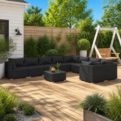 Versatile 10-Piece Garden Lounge Set for Outdoor Gatherings