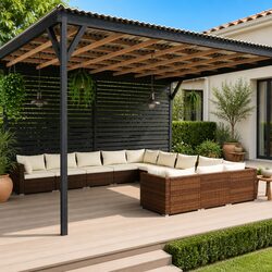 Versatile 11 Piece Outdoor Lounge Set for Any Space