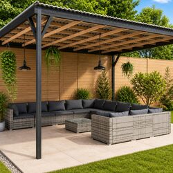 Versatile 12-Piece Lounge Set for Outdoor Spaces