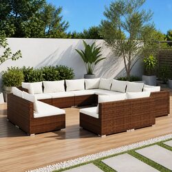 Versatile 11 Piece Lounge Set for Any Outdoor Space