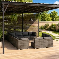 Functional 12-Piece Lounge Set for Your Outdoor Living