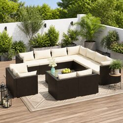Versatile 12-Piece Garden Lounge Set for Various Spaces