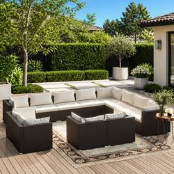 Ideal 12 Piece Lounge Set for Various Outdoor Spaces