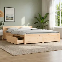 Wooden Bed Frame Ideal for Practical Bedroom Use