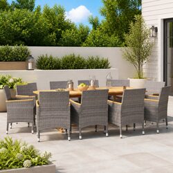 Practical 11-Piece Dining Set for Your Outdoor Gatherings