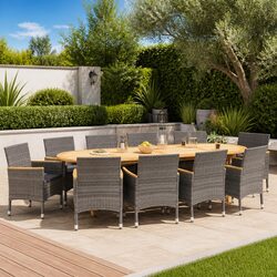 Perfect 11 Piece Dining Set for Garden or Patio Use