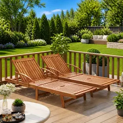 Comfortable Adjustable Sun Loungers for Outdoor Use