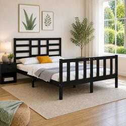Solid Wood Bed Frame for Everyday Use