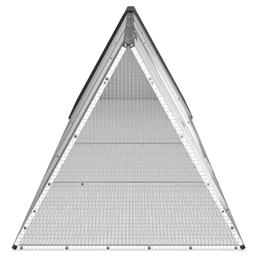 Rabbit Cage Galvanised Steel Small Animal Outdoor Playpen Anthracite
