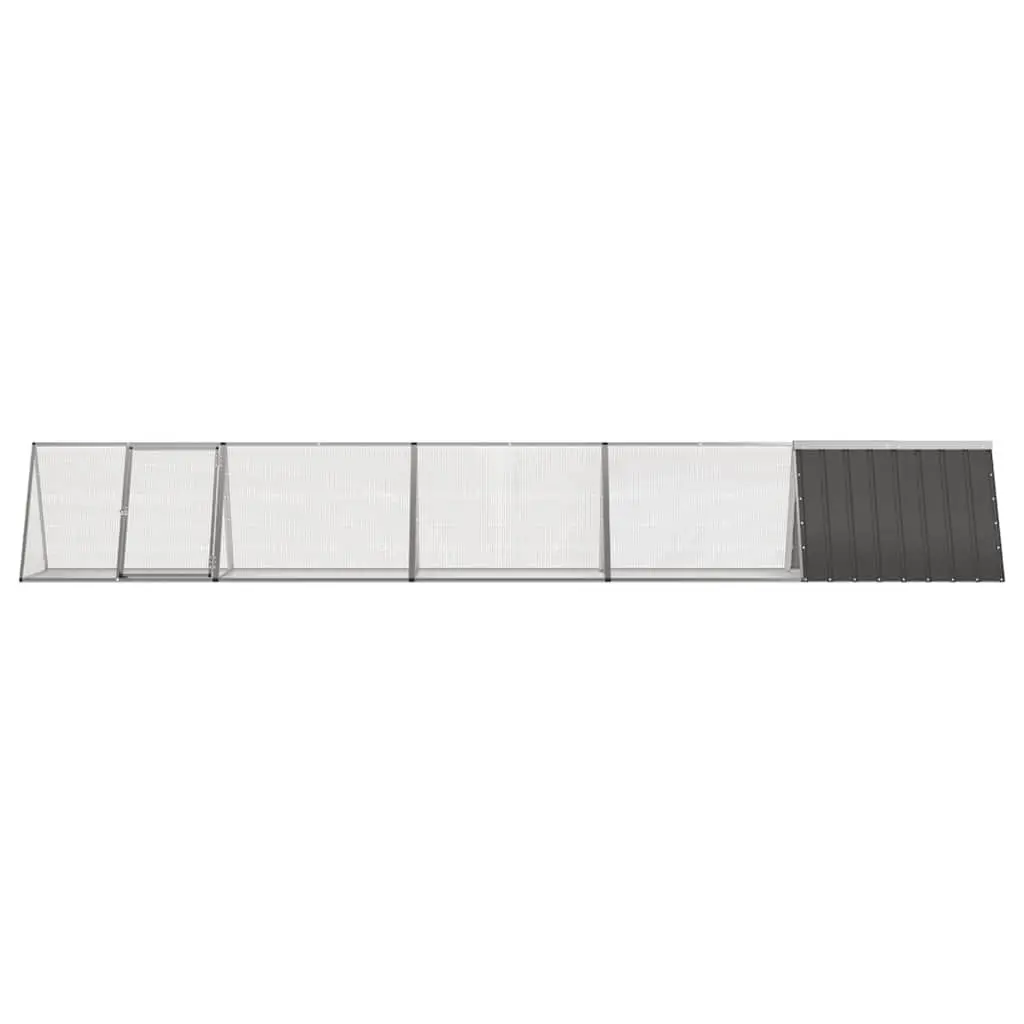 Rabbit Cage Galvanised Steel Outdoor Run Enclosure Extension Anthracite