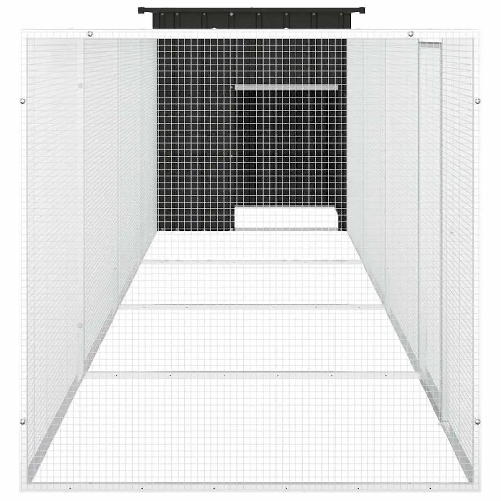 Chicken Cage Anthracite Galvanised Steel Outdoor Run Coop Ducks Small Animals