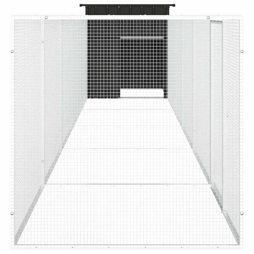 Chicken Cage Galvanised Steel Small Animal Habitat Coop Run House 600x91x100cm