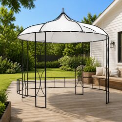Versatile 300x290cm Round Gazebo for Outdoor Events