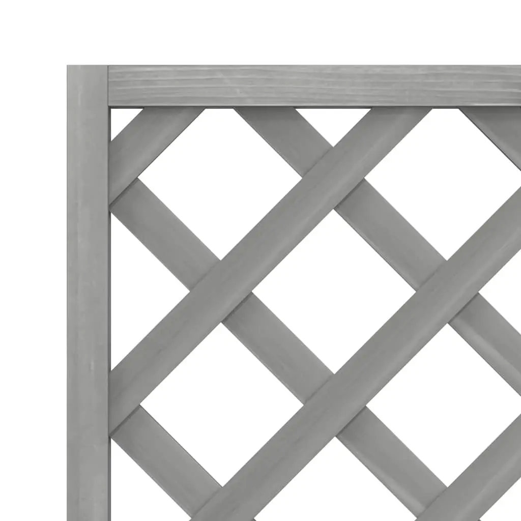 Trellis Planter Wooden Grey 40x30x135cm for Outdoor Garden Climbing Plants