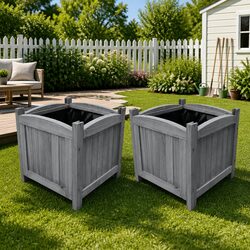 Raised Garden Boxes for Patios and Terraces - 2 pcs