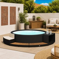 Hot Tub Surround with Seating and Storage